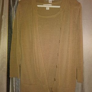 Cardigan with matching tank